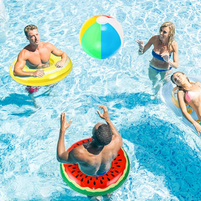 Zwemband Set Van 3 Opblaasbare Fruitstukken - Meloen, Sinasappel, Citroen