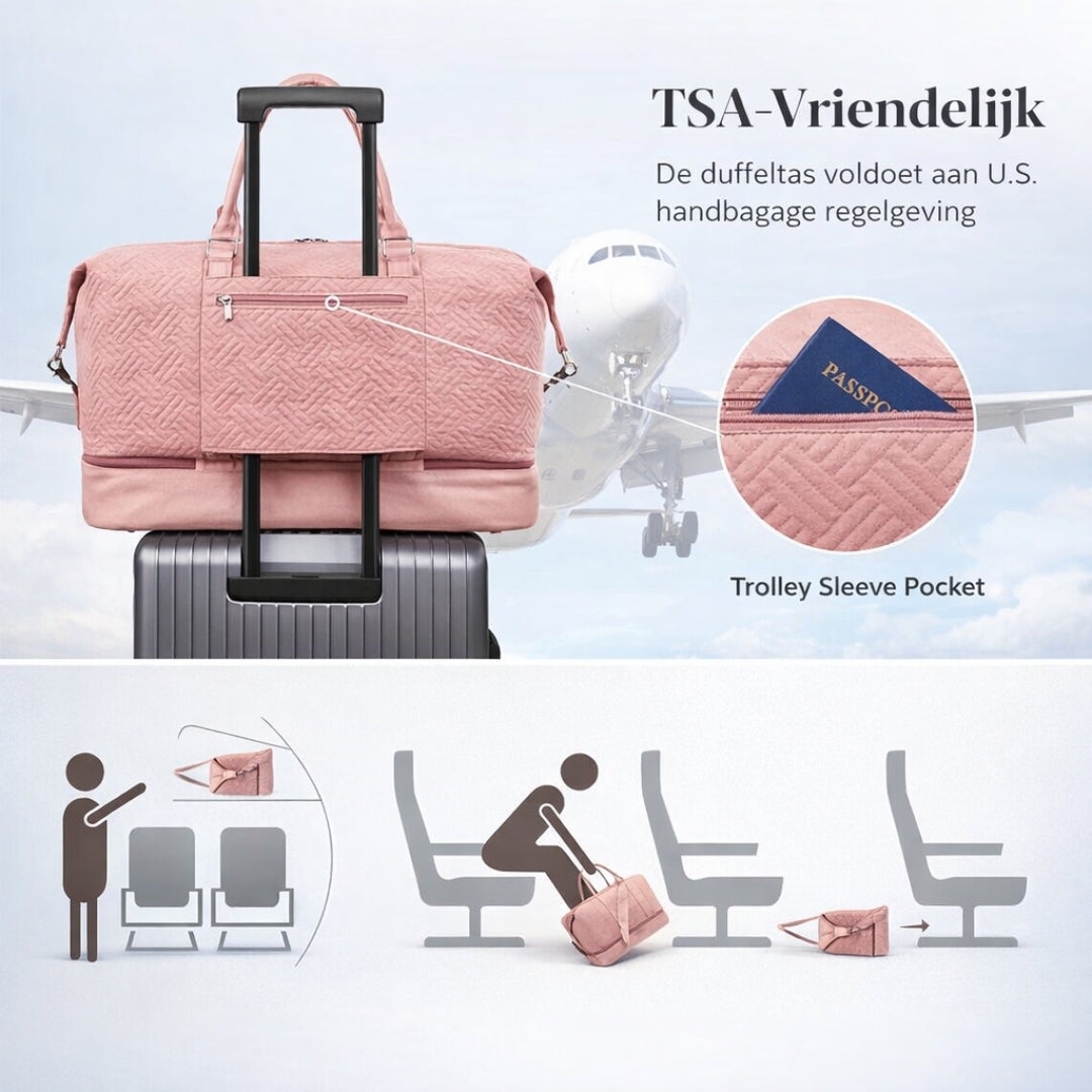 Weekendtas - Extra Ruime Duffle Reistas Voor Dames