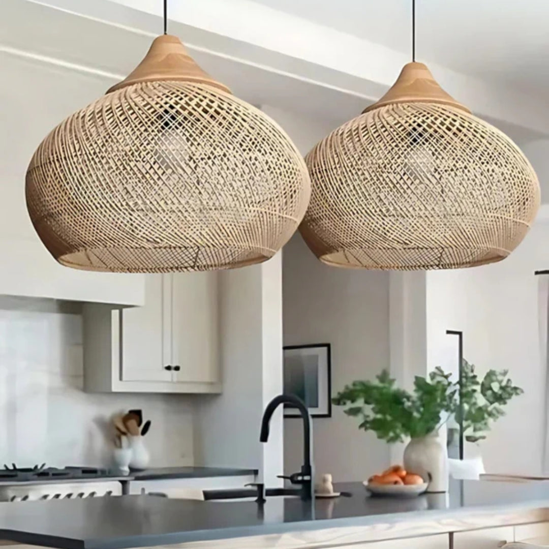 Ravena - Handgewebte Boho-Hängelampe