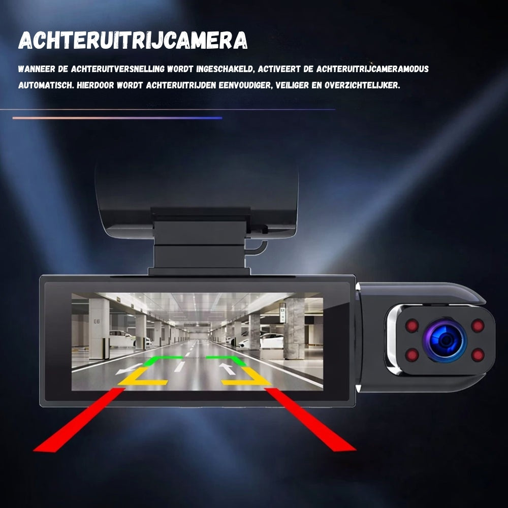 Dashcam - 1080P Dual Camera met Groothoeklens - DriveNova