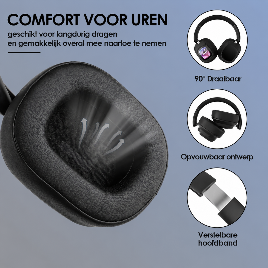 AI Sound Pro - Draadloze Bluetooth Koptelefoon Met AI Vertaler