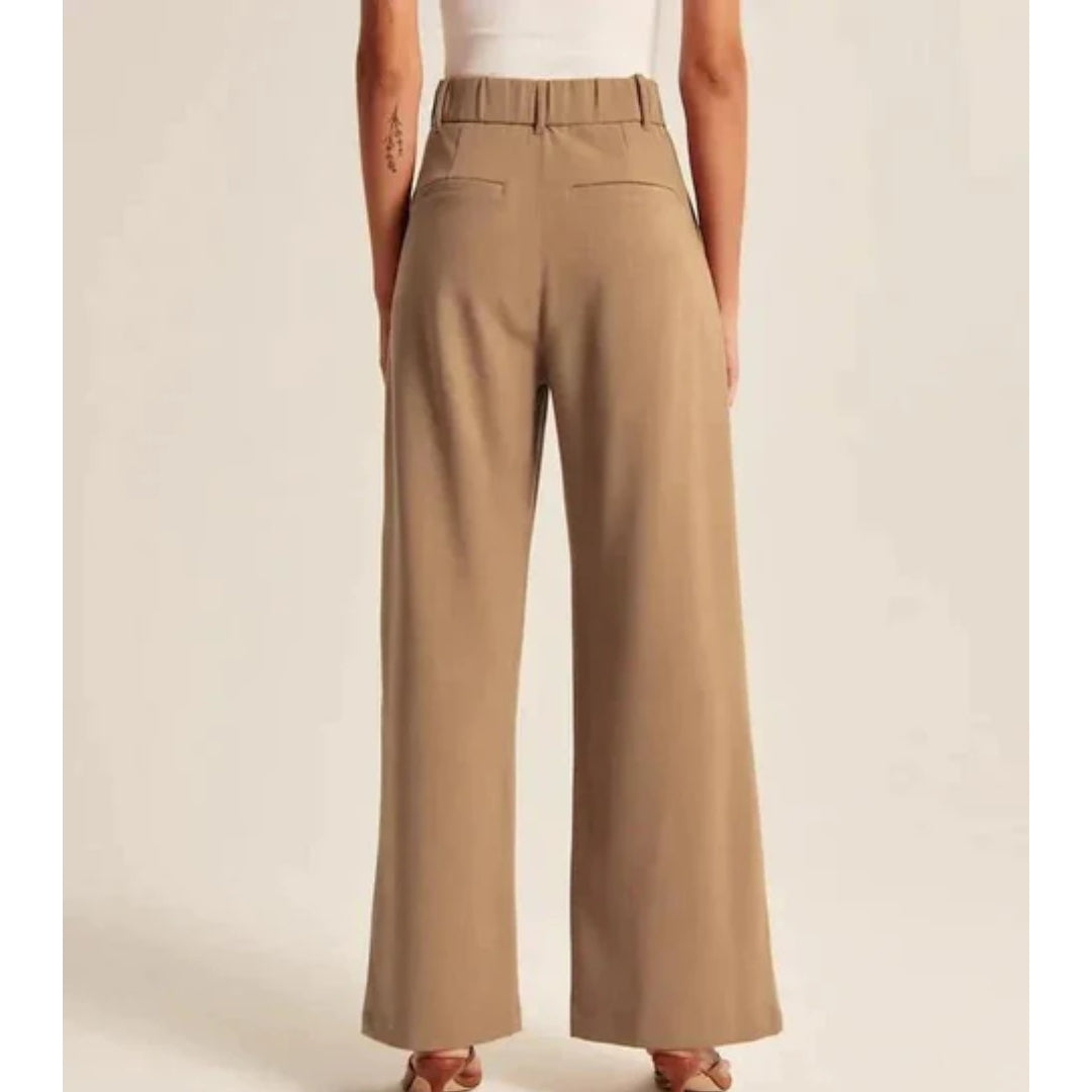 Wijde dames pantalon - Comfortabele Stretchbroek - LunaFit