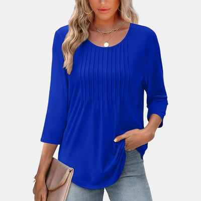 Lurevia - Comfortabele Top met 3/4 Mouwen