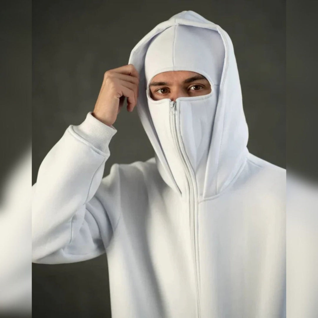 Unisex Katoenen Hoodie met Dubbele Capuchon - Velmora
