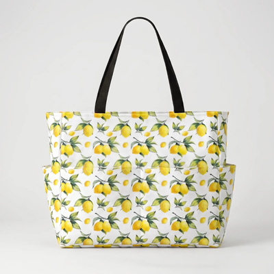 Ruime Strandtas met Tropische Print