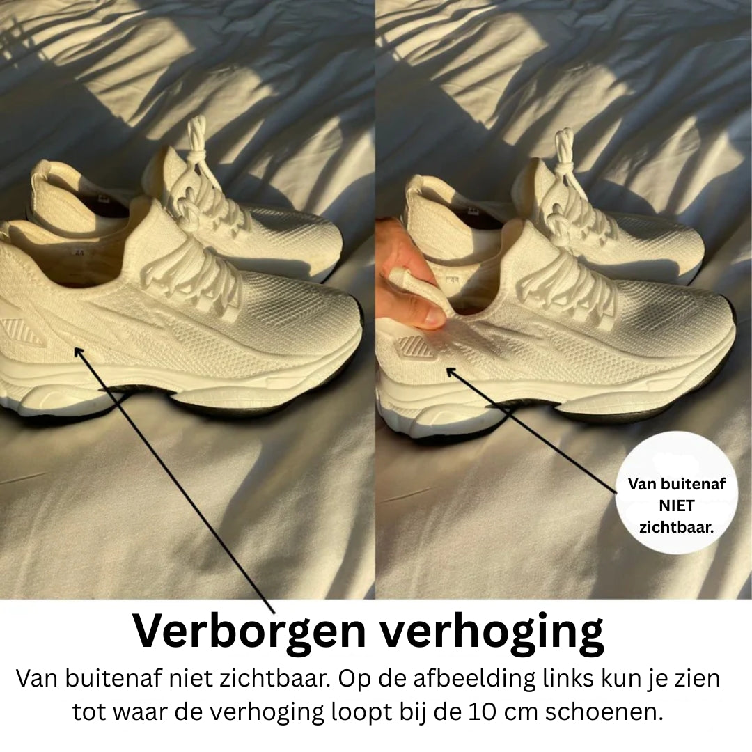 Sneakers met verhoogde hak