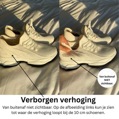 Sneakers met verhoogde hak