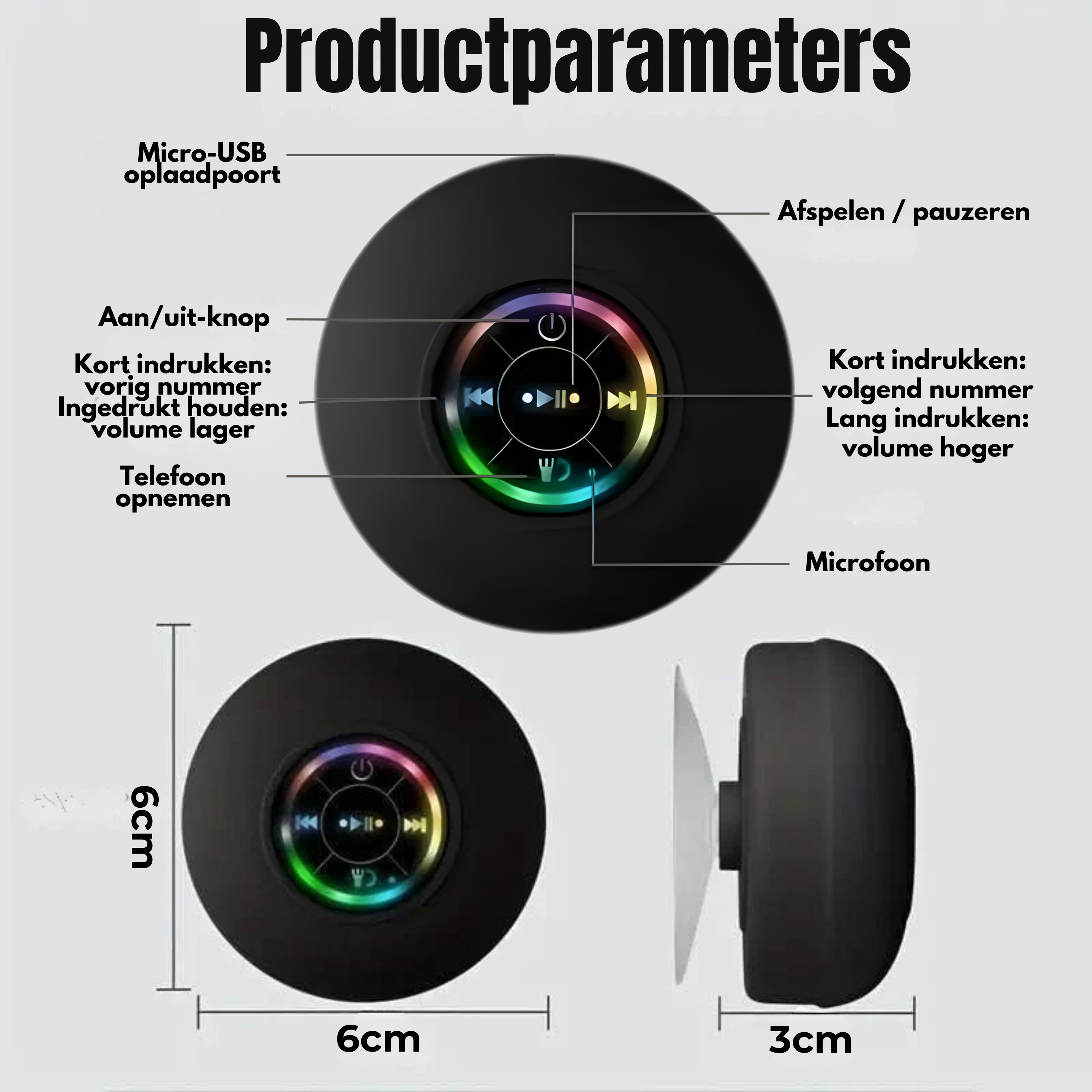 AquaBeat™ - Waterdichte Douche Speaker