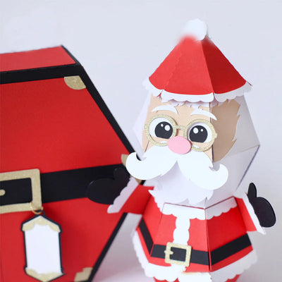 🎅3D Kerstman Prank Pop-up Box-kaart