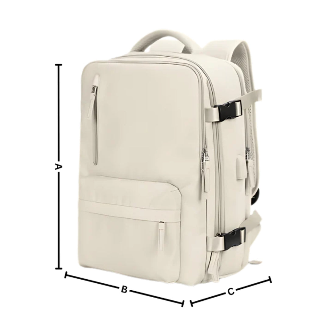 Reisrugzak - Waterdichte Rugzak met USB Poort 35L