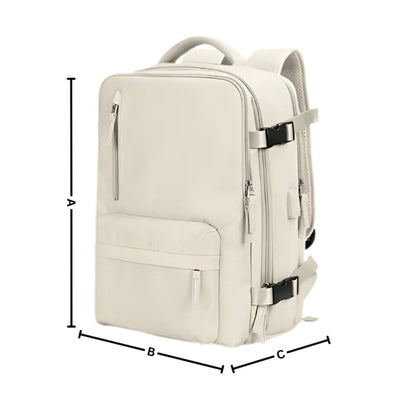 Reisrugzak - Waterdichte Rugzak met USB Poort 35L
