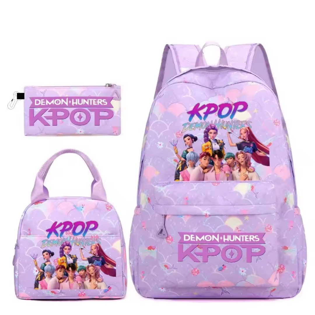 Kpop Rugzak - 3-delige Schooltas Set voor Fans