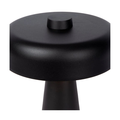Mushroom Lamp - Luxe Zwarte Tafellamp met Gouden Gloed