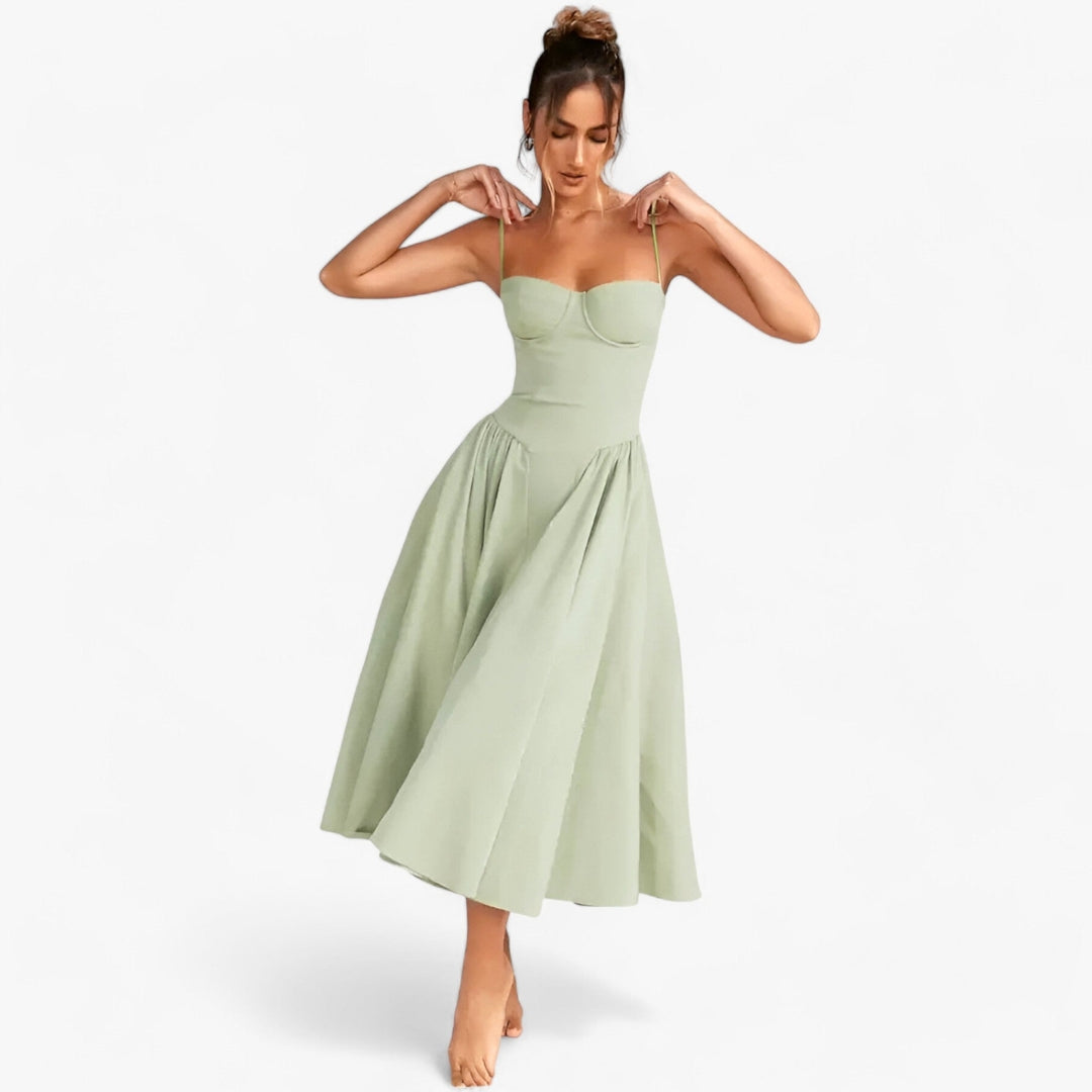 Midi Jurk - Elegante Corset Jurk voor Elke Gelegenheid