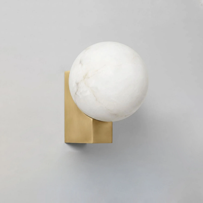 Wandlamp - Spaanse Alabaster Bol Design