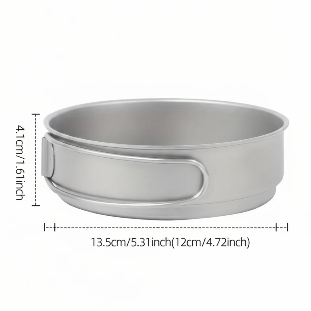 Camping pannenset - RVS Kookpannen set voor kamperen en outdoor koken