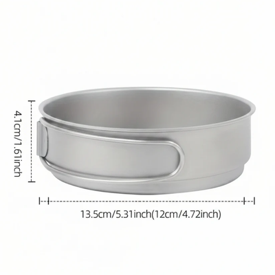 Camping pannenset - RVS Kookpannen set voor kamperen en outdoor koken
