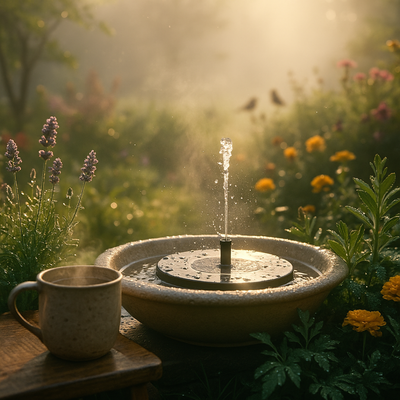 FloraFontana - Solar Tuin Fontein voor de Tuin