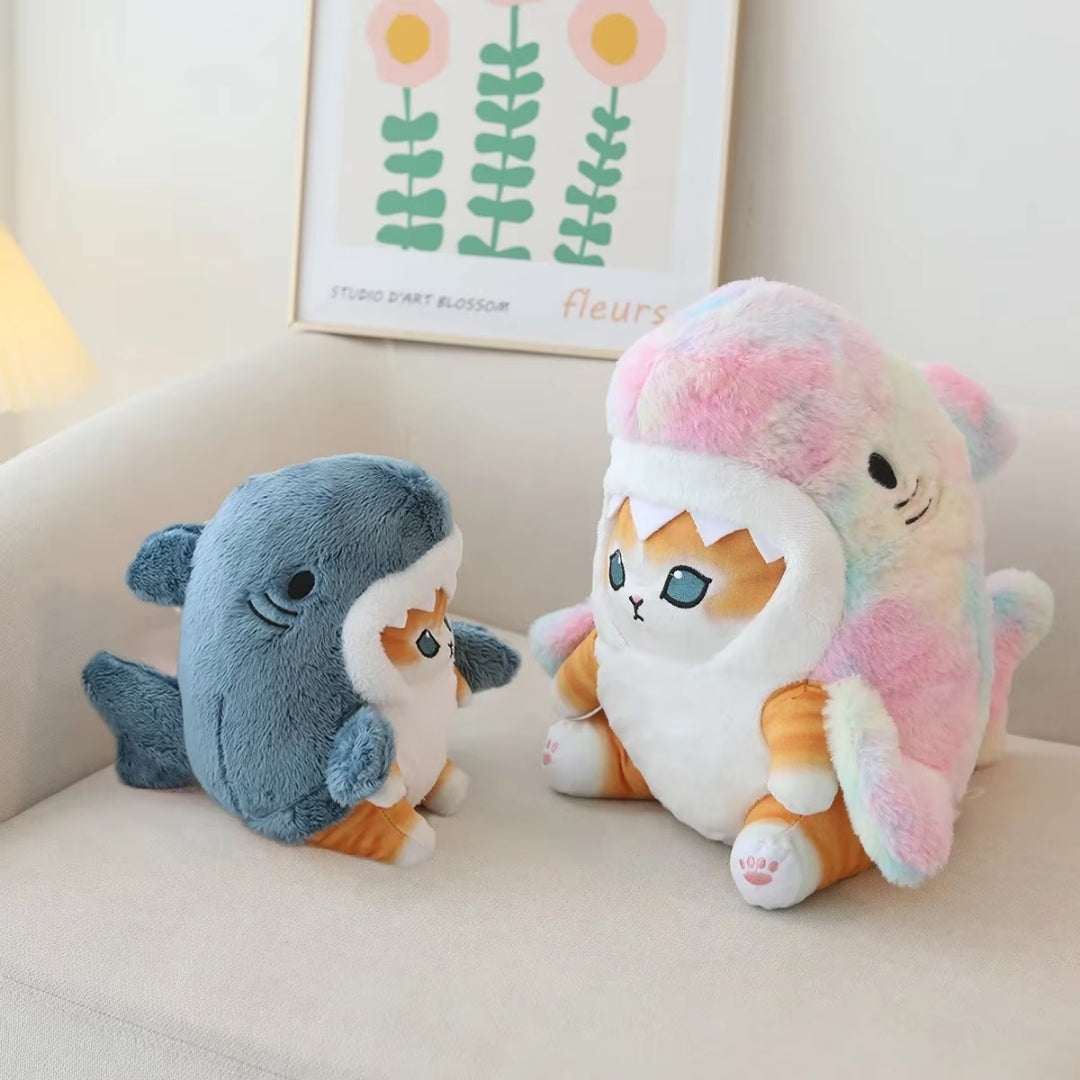 Kawaii Kuscheltier - Hai-Katzen-Kuscheltier mit niedlichem Design - Mewshark
