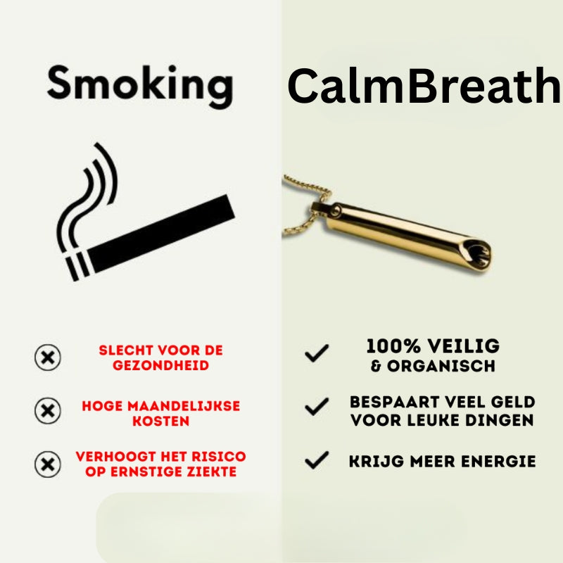 Stop Roken - Ademhaling Hanger voor Ontspanning - CalmBreath