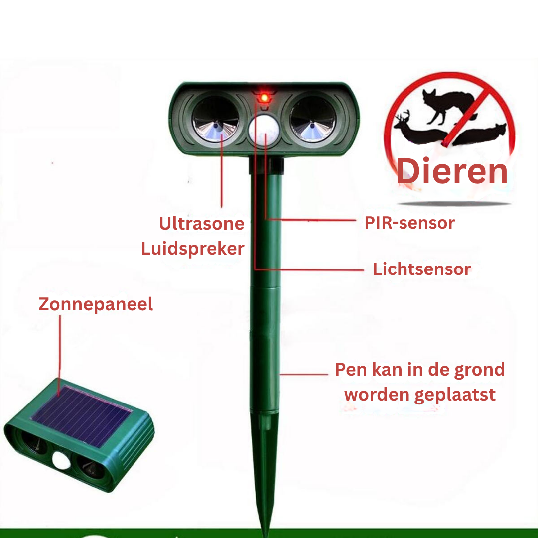 Ongedierteverjager - Zonne-energie Dierenverjager