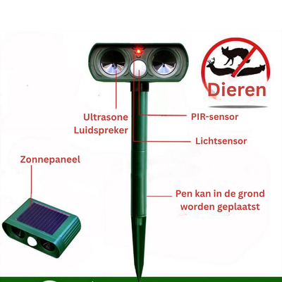 Ongedierteverjager - Zonne-energie Dierenverjager
