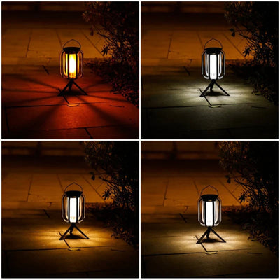 Solar LED Sfeer Lantaarn met Vlam-Effect