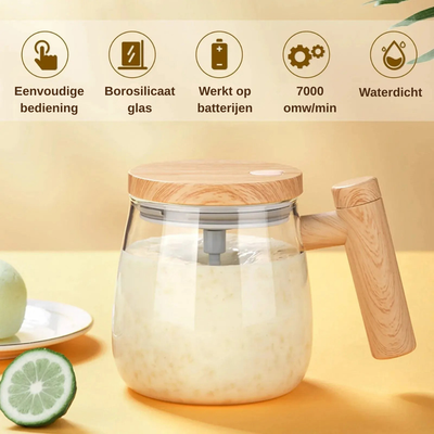 Zelfroerende Koffiemok met Automatische Mixer - MixMate