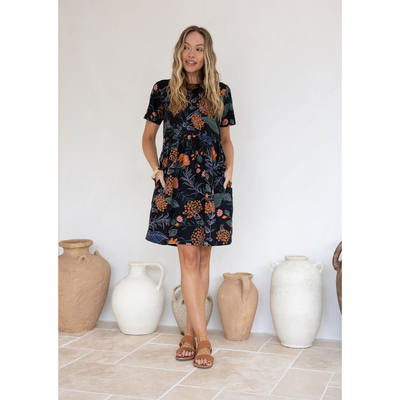 Zomerjurk - Botanische Jurk met Zakken - Florenza