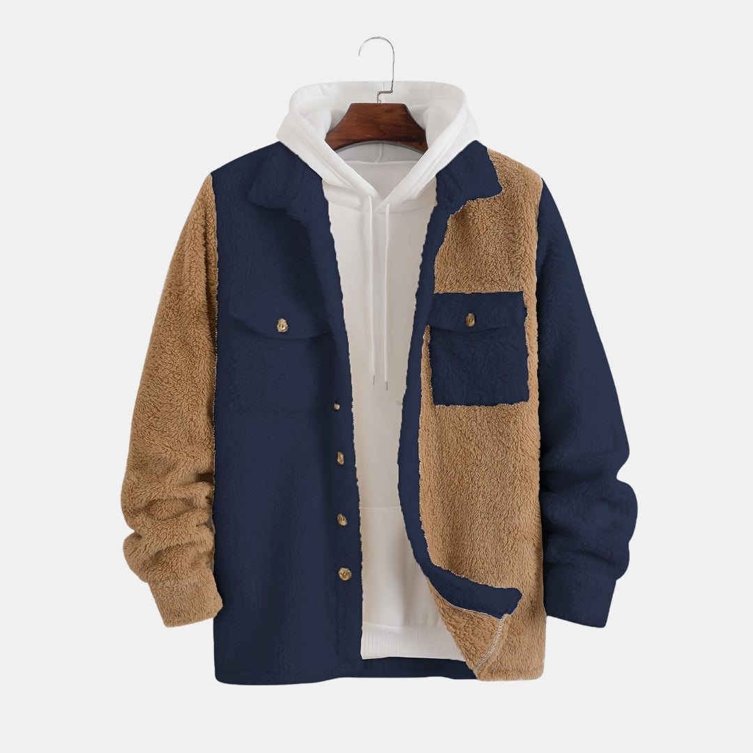 Contrasterende Fleece Jack - Omkeerbare Winterjas - Norvex