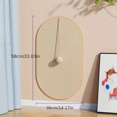 Katten krab bord - wandgemonteerde 3-in-1 krabmat