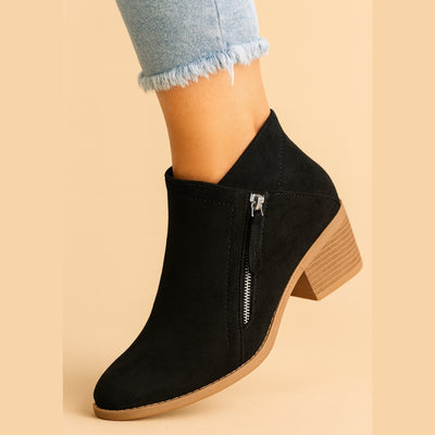 Orthopedische Enkellaarsjes - Elegant Comfort met Blokhak - Aurelia