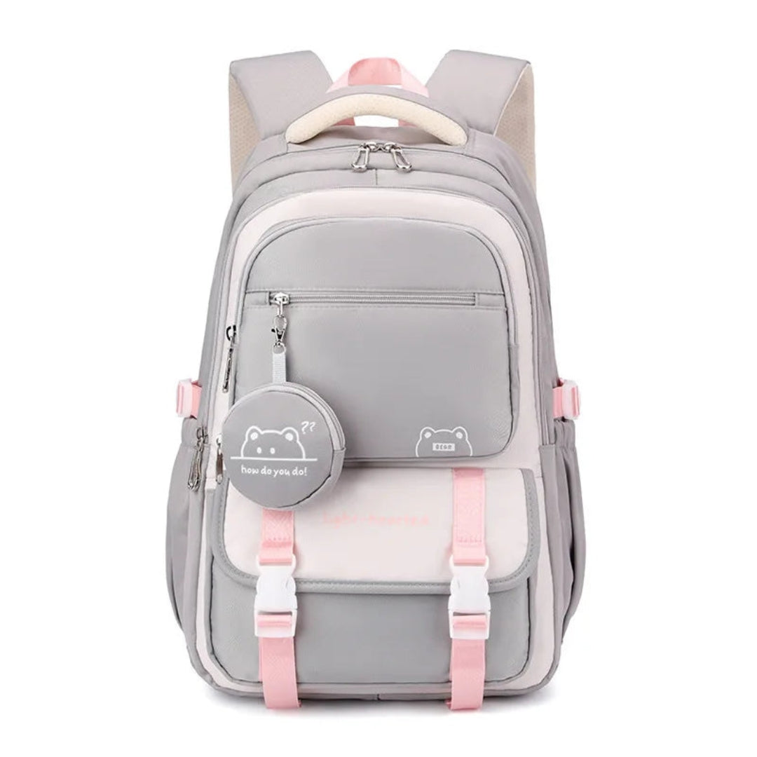 Schooltas Voor Meiden met Ruim Design en Meerdere Vakken