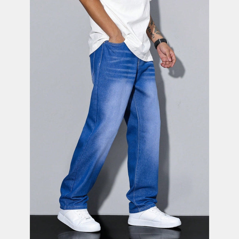 Pim - Casual Heren Jeans Effen Kleur