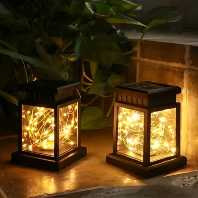 1 pièce/2 pièces Lanterne Solaire RANGDONG, Décoration de Jardin Étanche Éclairage Extérieur pour Patio ou Cour, Cadeau d'Halloween, Noël, Thanksgiving