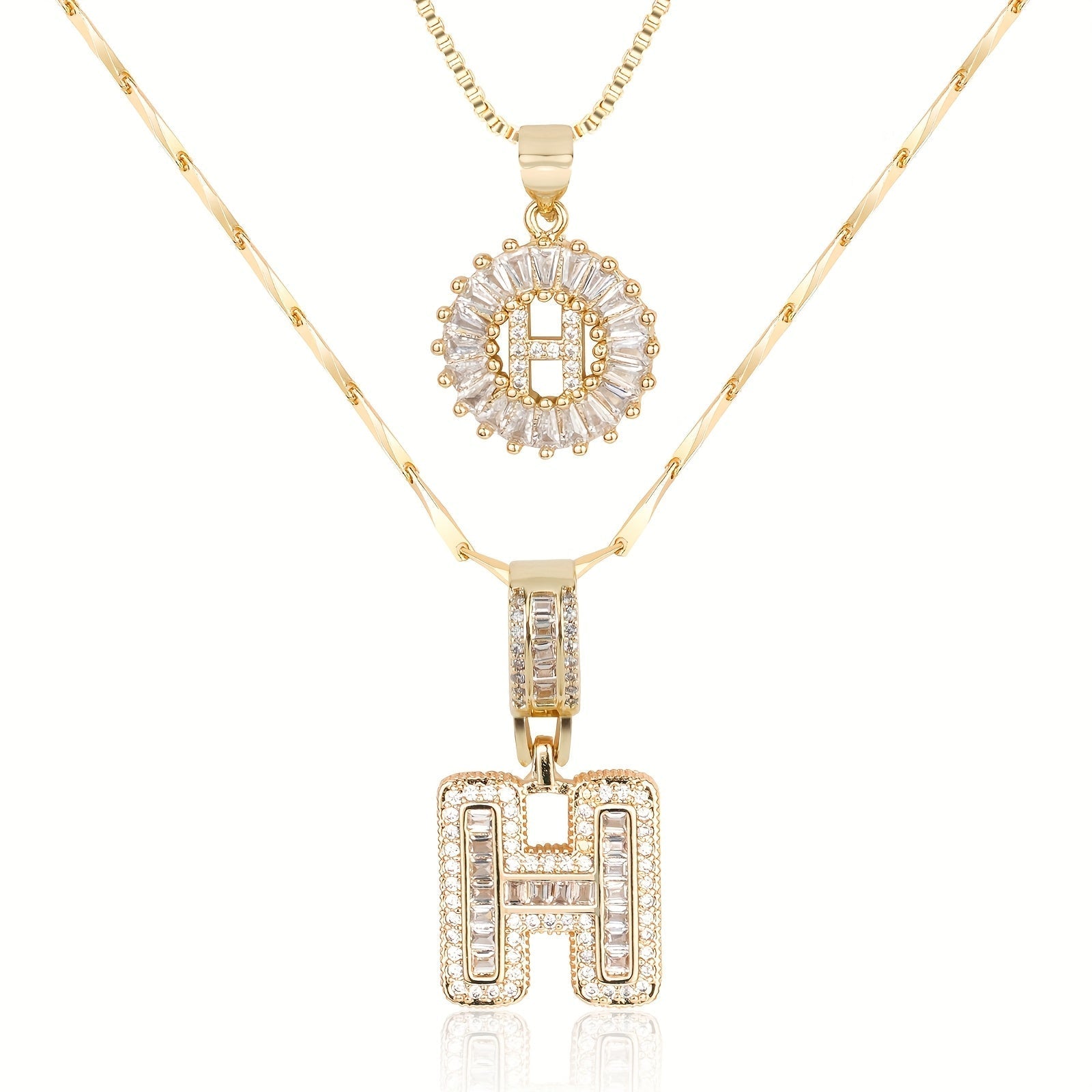 GemLetter Ketting - Initiaal Hanger met Luxe Glans