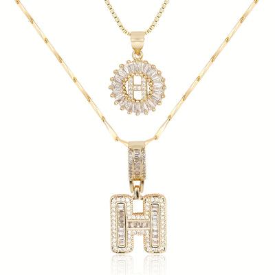 GemLetter Ketting - Initiaal Hanger met Luxe Glans
