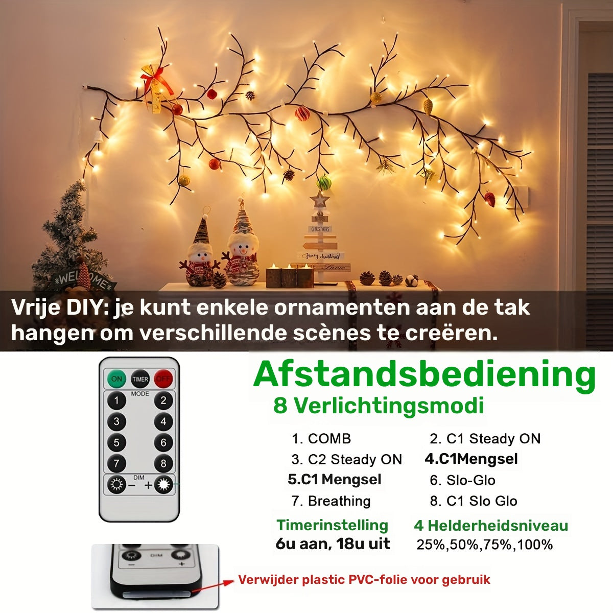 Magische Tak – Natuurlijke & Sfeervolle Binnenverlichting