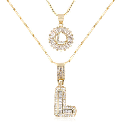 GemLetter Ketting - Initiaal Hanger met Luxe Glans