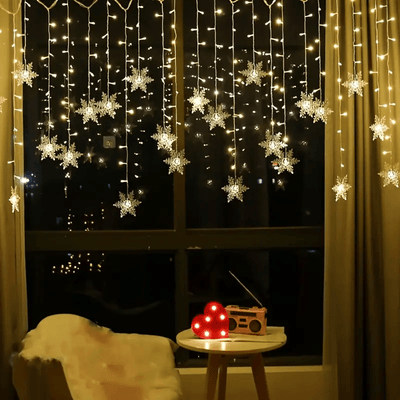 Flocons de Neige Magiques – Guirlande Lumineuse Ambiance