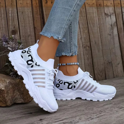 Lage sneaker met leopard print - Veloria