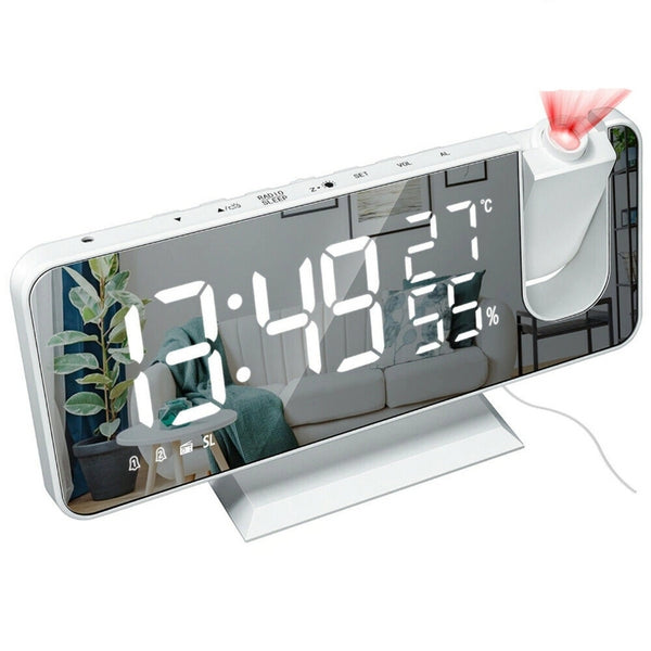 Wecker - LED-Projektionswecker mit USB-Ladegerät - Astronatic