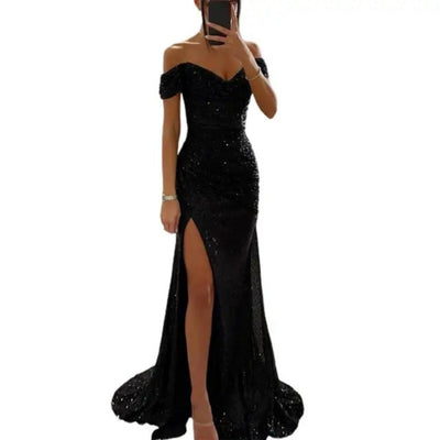 Élara - Off-Shoulder Maxi Jurk