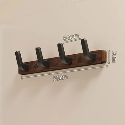 Kapstok - Zwart Houten Wandmodel