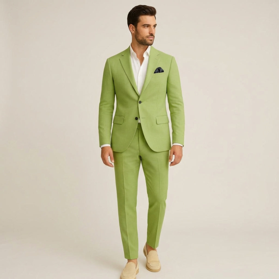 Heren Suit - Lichtgewicht Zomer Suit met Moderne Pasvorm - Venturo