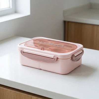 Rechthoekige Bento Lunch Box Met 3 Vakken