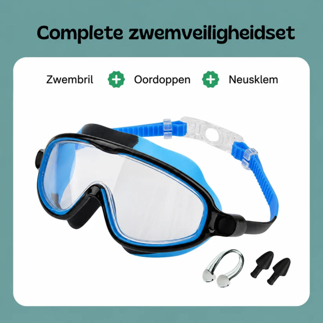 Zwembril Voor Kinderen Met Slim Kliksysteem - 1+1 Gratis