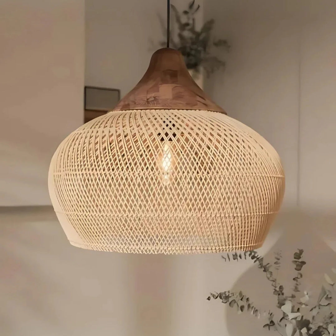 Ravena - Handgewebte Boho-Hängelampe