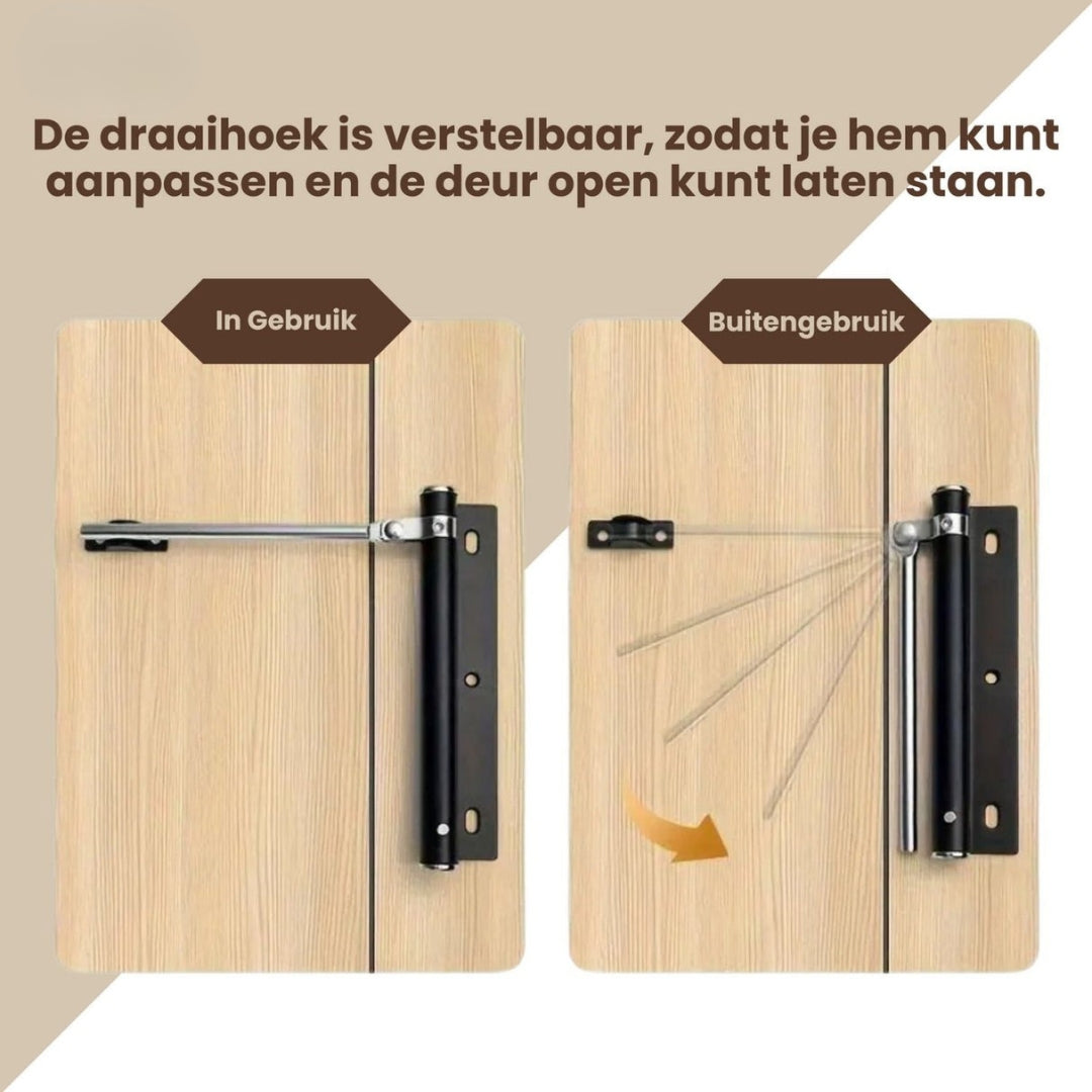 Deursluiter - Hydraulische Deurdranger voor Soepel Sluiten - Homzera
