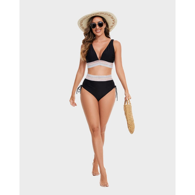 Bikini - Magasított derekú, alakformáló bikini szett - Velessa